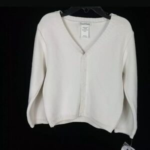 SARAH LOUISE IVORY CARDIGAN SWEATER BUTTON FRONT 3